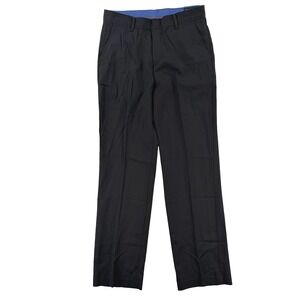 Dockers Dress Pants Boys 18 Black Regular Fit Wool Blend School Uniform 30x30